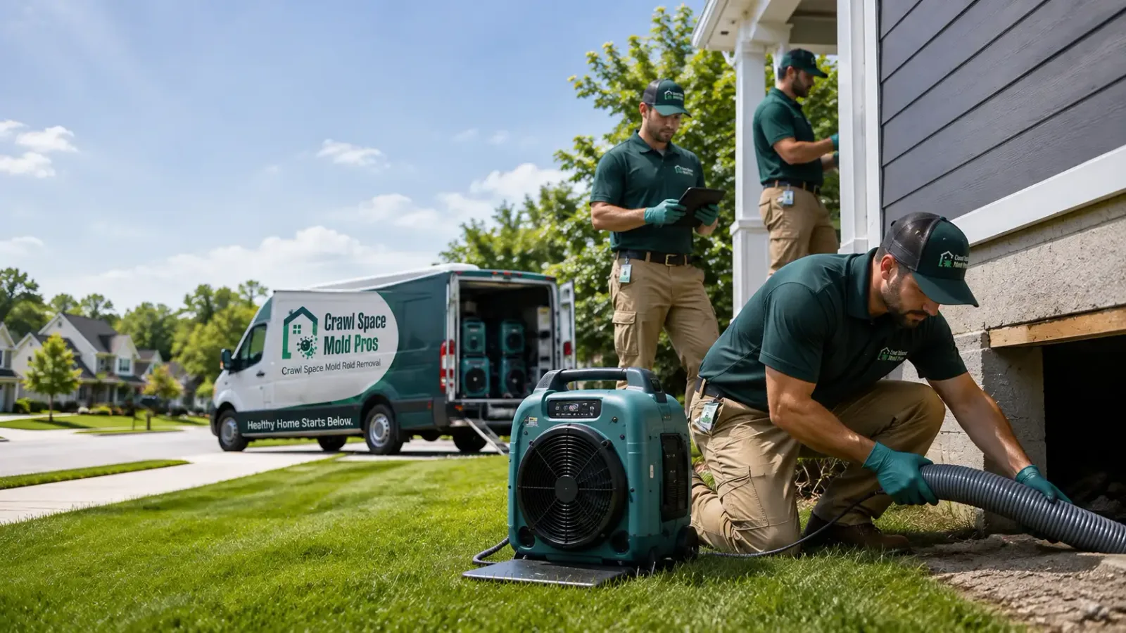 Crawl Space Mold Removal in Assumption, IL
